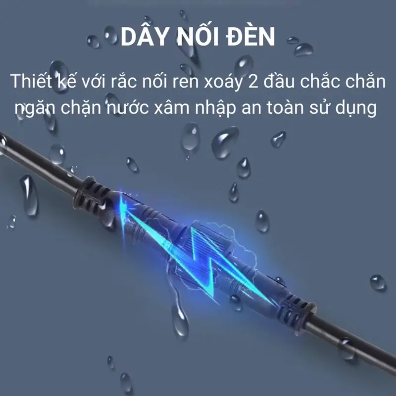 Dây nối đèn năng lượng mặt trời 5-7m chống nước, chống bụi 5