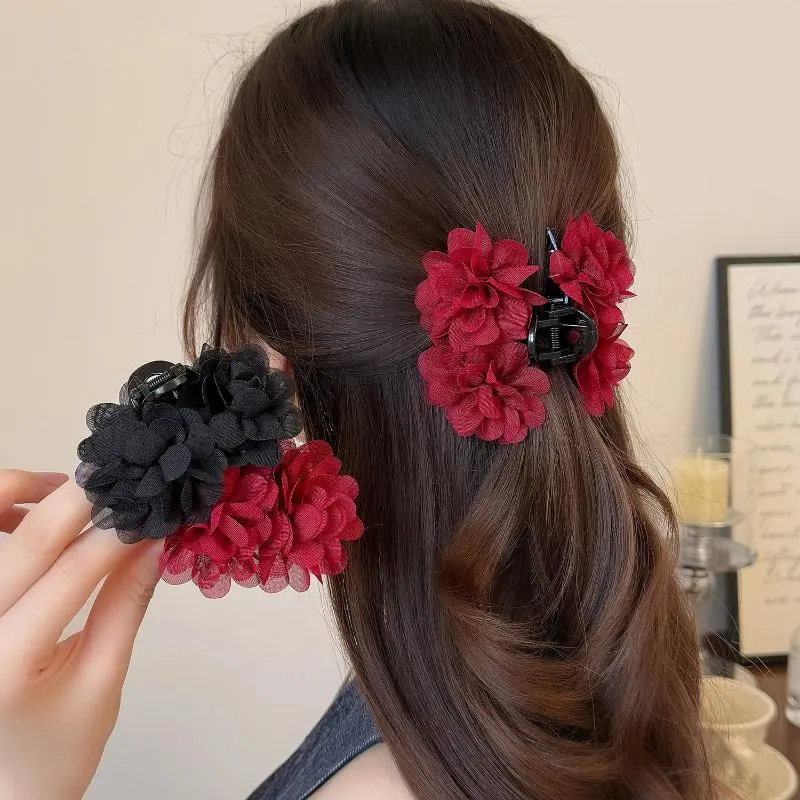 Kuku Rambut Mawar, Fabrik Fesyen, Untuk Wanita, Klip Ekor Kuda Elegan ...