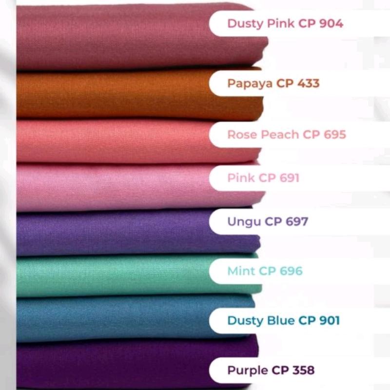 Kain Katun Rayon Viscose 0,5meter bahan halus lembut pakaian 2
