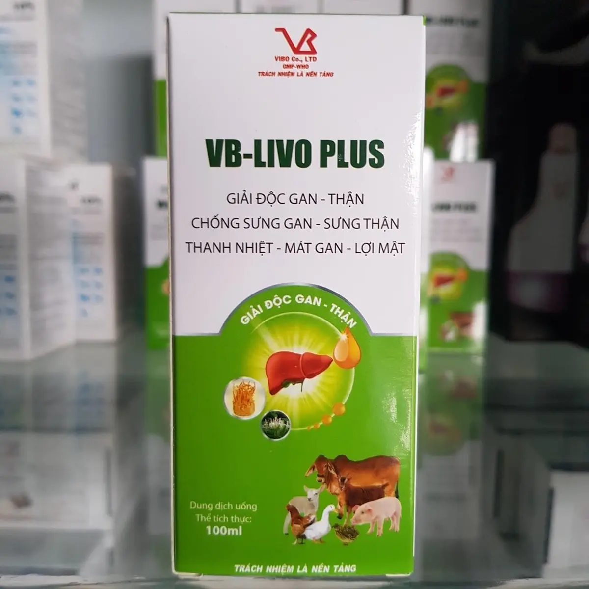 Giải độc gan thận cho gà VB livoplus (100ml)