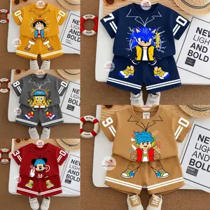 LITTLEVIN - SETELAN ANAK LAKI LAKI MODERN  FULL KARAKTER ALONZO 0-5 TAHUN