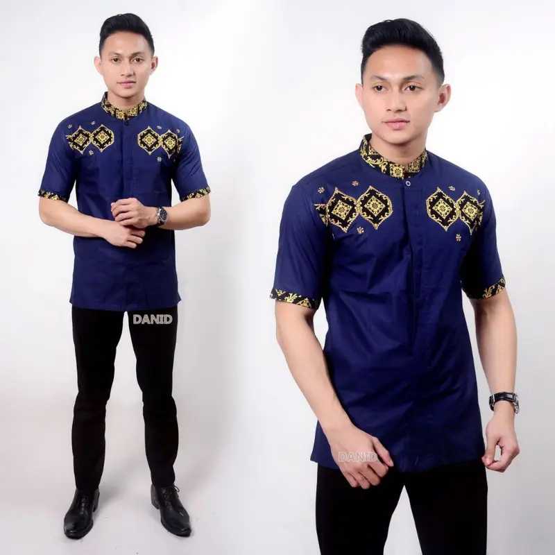 Baju Koko Dewasa Spesial Ramadhan - Pakaian Muslim Pria Modern Lengan Pendek - KKDN 3
