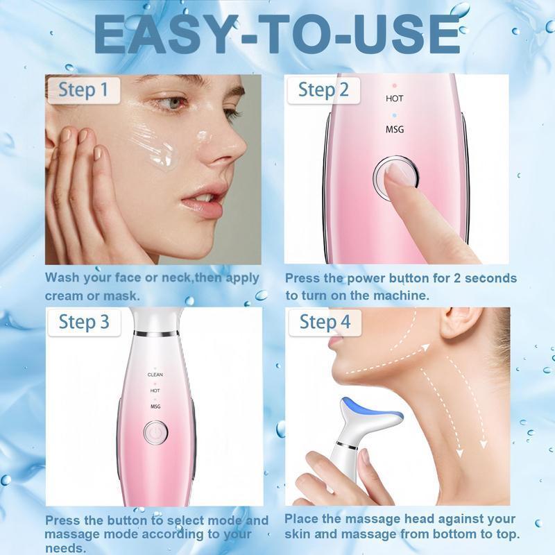 Product Introduction of 7 Color LED Facial Massager, Facial Skin Care Massager, Multifunctional Beauty Instrument for Neck and Facial Treatments 7