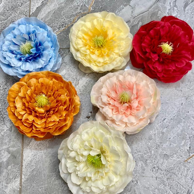 ĐẦU BÔNG HOA TRÀ MAO LƯƠNG KÍCH THƯỚC 8cm TRANG TRÍ DECOR THÁP BÁNH KẸO NGÀY TẾT Trang Trí Nhà