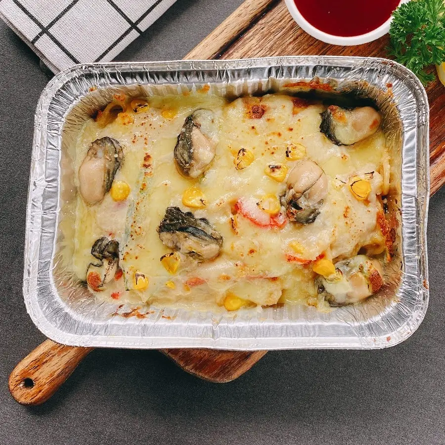 MÌ Ý HÀU ĐÚT LÒ SỐT KEM TỎI - [Giao hàng 2H toàn HCM]