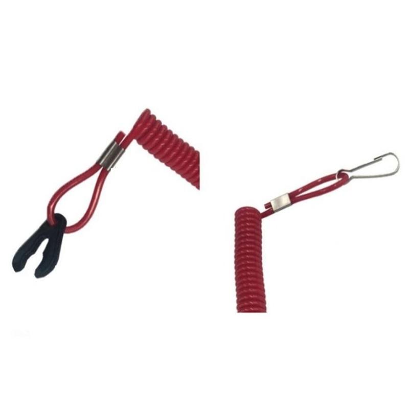 Product Introduction of Engine Waterproof Motorboat Flameout Rope Stretchable Safety Engine Stop Switch Key Lanyard Swivel Snap Hook Elasticity Switch Flameout Rope Motorboat 12