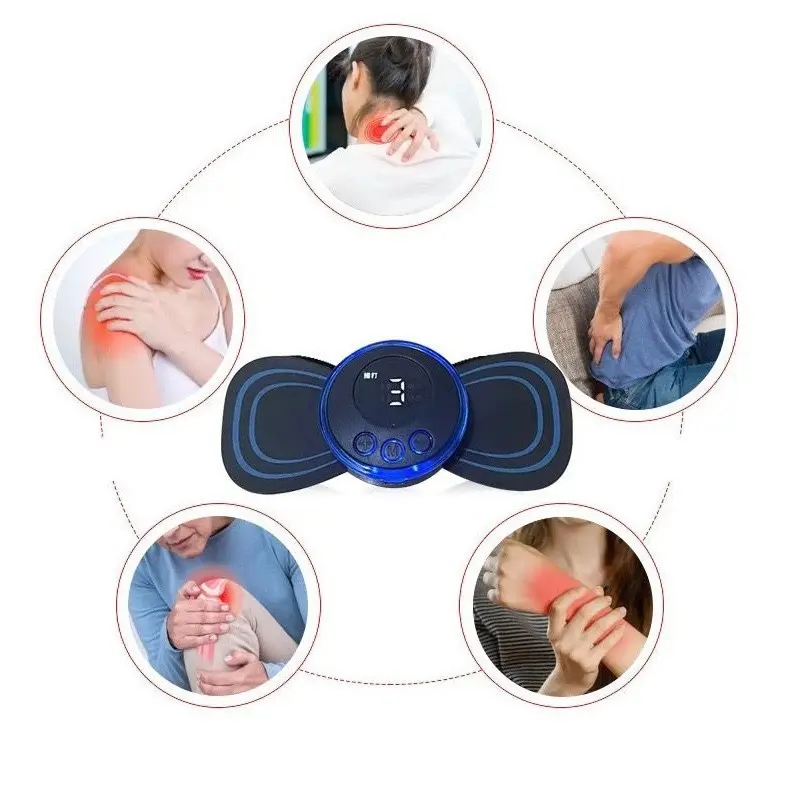 YUFEMA - EMS Alat Pijat Leher Terapi Mini Pad Mat Electric EMS Massager Recharging Elektrik Punggung Therapy 5