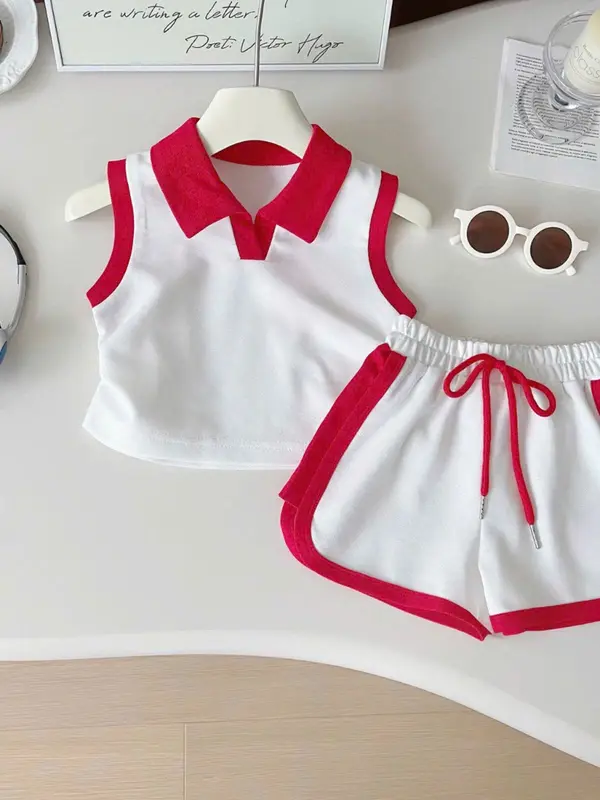 Combo 2 bộ polo ba lỗ cho bé,phong cách dễ thương,đơn giản,size từ 10-30kg 3