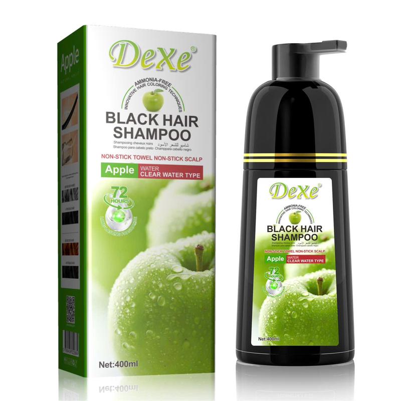 [KHÔNG DÍNH DA ĐẦU]  DẦU NHUỘM ĐEN TÓC BẠC DEXE APPLE 400ml hương táo,  không chứa Amoniac, chì. Giữ màu trên 3 Tháng