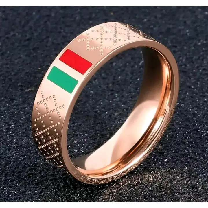 cincin titanium terlaris motif tercantik warna  Emas Putih Rings Elegan 1