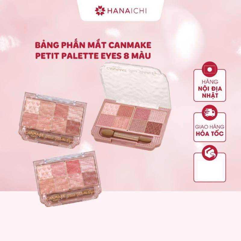  Bảng phấn mắt Canmake Petit Palette Eyes 8 ô mịn lì kèm cọ - Nội địa Nhật Cosmetic Trang Điểm Women Nữ Mỹ Phẩm bảng mắt 