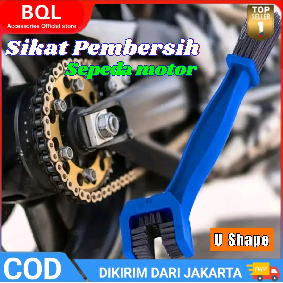 Sikat Rantai Motor Alat Pembersih Rantai Sepeda Motor/ Pembersih Rantai Sepeda Motor U Shape - Sikat Rantai Sepeda Dan Motor