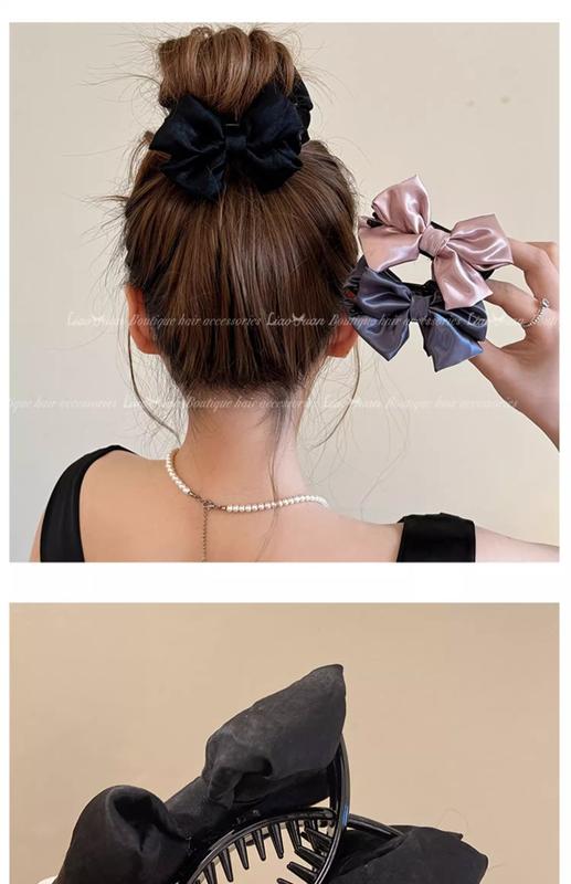 Product Introduction of French High-quality Ball Head Grip 2024 New Bow Hairpin Female Shark Head Clip Jewelry 24
