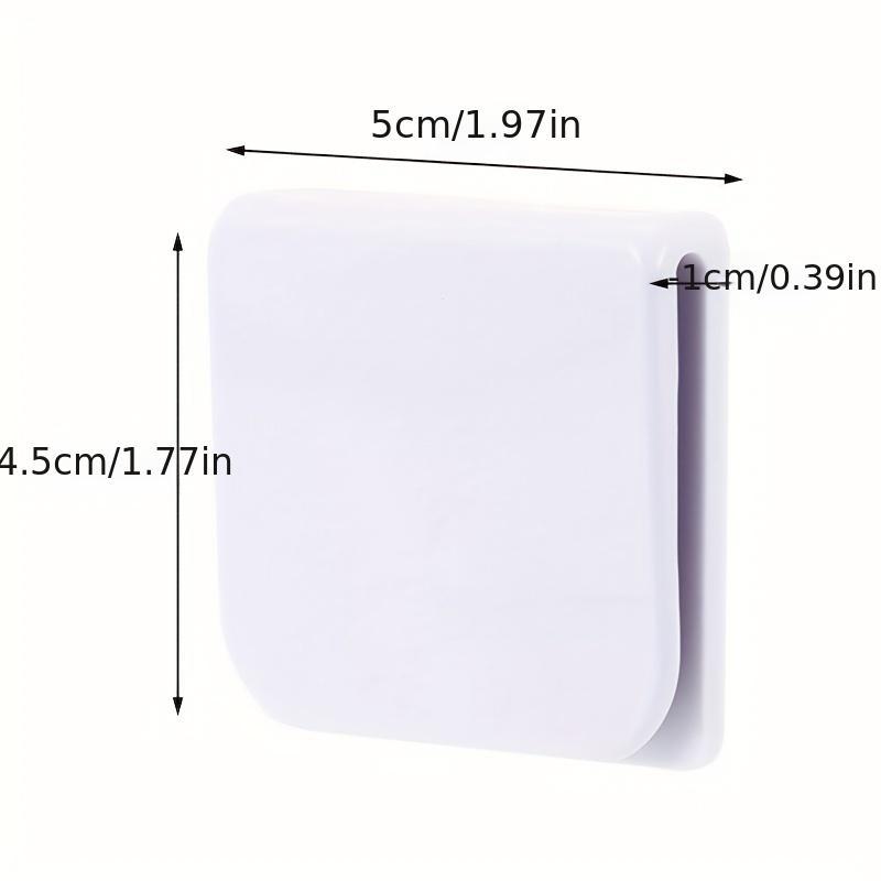 Product Introduction of Solid Color Mini Self Adhesive Shower Curtain Fixed Clip, 2 Counts/set Portable Mini Durable Multi-function Shower Curtain Fixing Clip, Bathroom Accessories, Bathroom Supplies 9