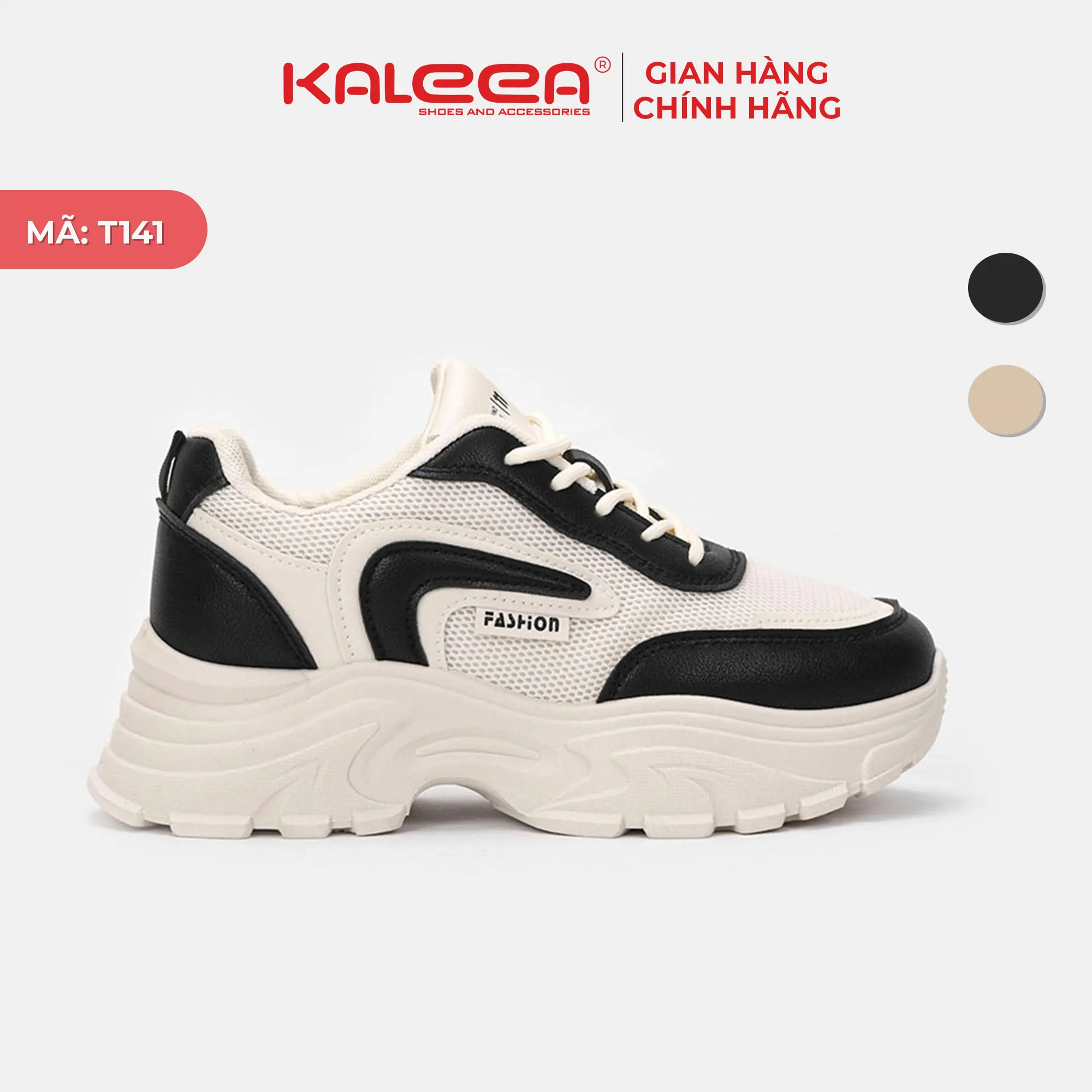 KALEEA  T141 - Giày Thể Thao Nữ Siêu Nhẹ, Giày Sneaker Đế Êm Thoáng Khí Kaleea