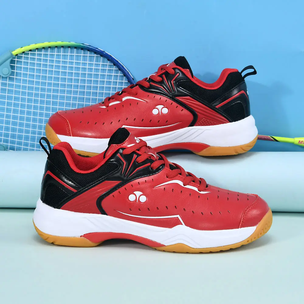(SIZE 35-45) TPU+ Carbon Plate!Unisex Professional Wide Last Badminton Shoes Non-slip Cushioned Outdoor Race Training Shoes