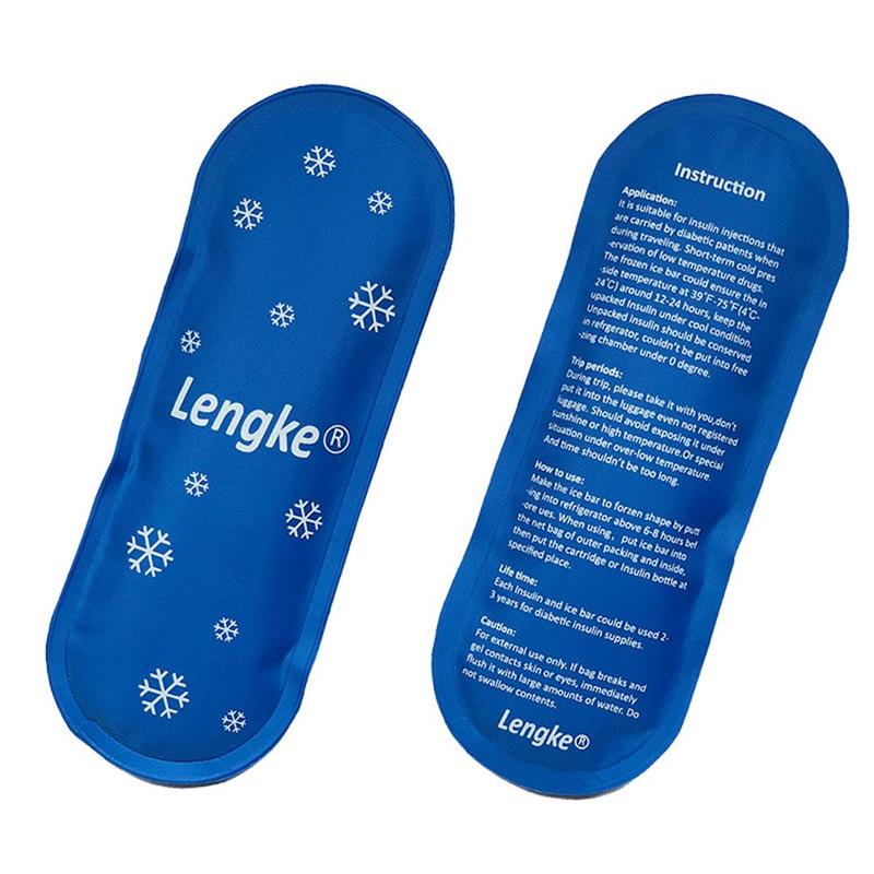Product Introduction of 3pcs Reusable Diabetic Pocket Travel Case Ice Pack Insulin Cooling Bag Pill Protector Cold Gel 25