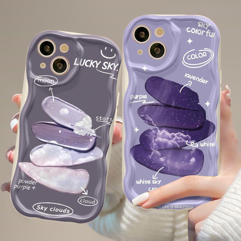 Casing Hp OPPO A58 4G A78 4G Case pola langit HP berbintang casing ponsel bungkus softcase penuh tekstur lembut kesing 4