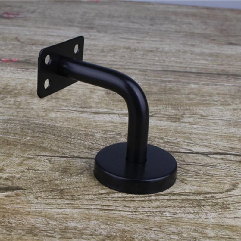 Product Introduction of 2 PCS Durable Stainless Steel Handrail Bracket Wall Support Decoration Hand Rail Holder Accessories Black Wall Support Home 8