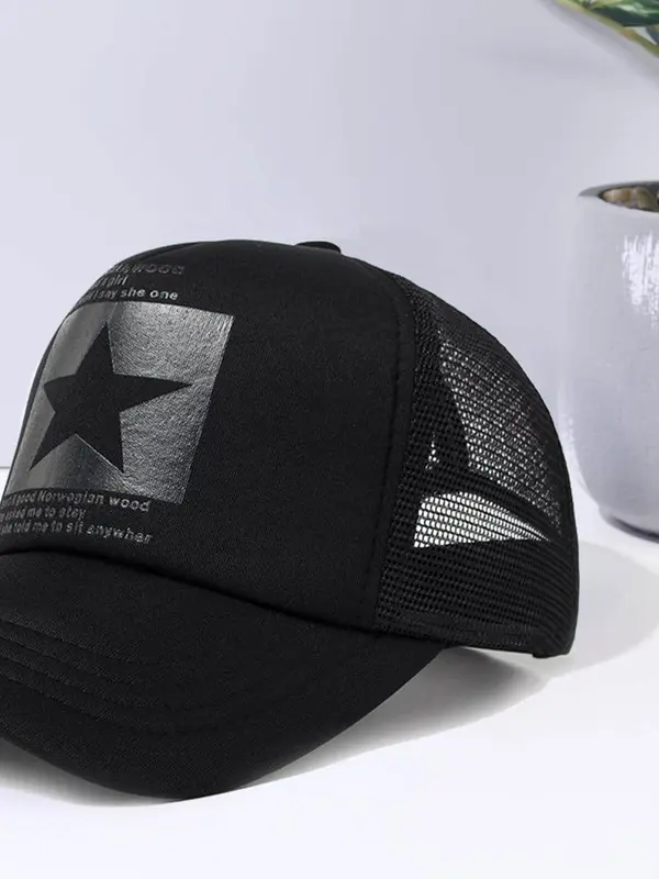 Unisex Street Style Letters & Star Pattern Baseball Hat, Trendy Sportive Baseball Cap, Fashionable Clothes Accessories for Men & Women for All Season 2
