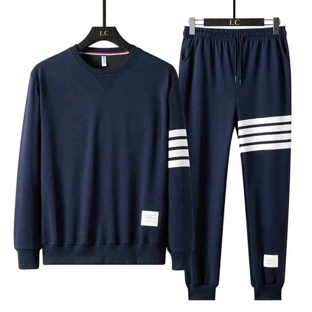Sét Bộ Thể Thao Nỉ 4 Sọc Chất Tổ Ong Cotton Cao Cấp Phong Cách