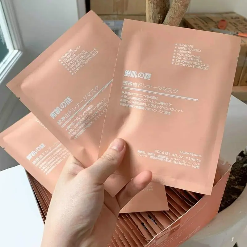 Mặt Nạ Nhau Thai Cừu Mask Giấy Skincare Làm Đẹp Da Dưỡng Da Mặt Đắp Mặt Dưỡng Ẩm Da 0