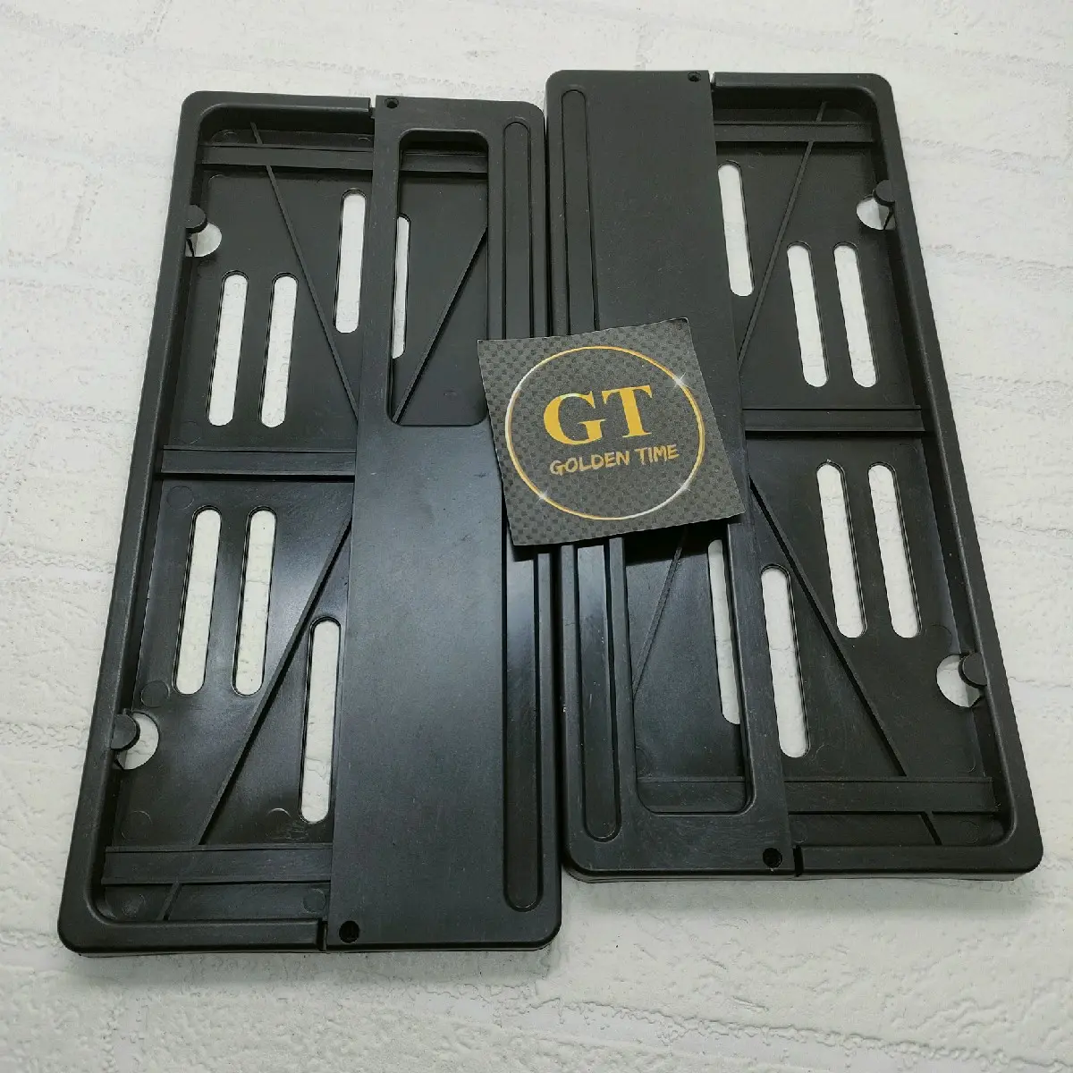 Dudukan Plat Nomor Hitam Polos Sepasang Cover Plat Nomor Universal