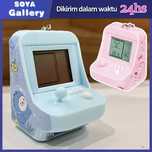Mini Konsol Game Retro Gantungan Kunci Mainan Arcade Genggam Cocok untuk Anak dan Dewasa Hadiah Unik dan Koleksi