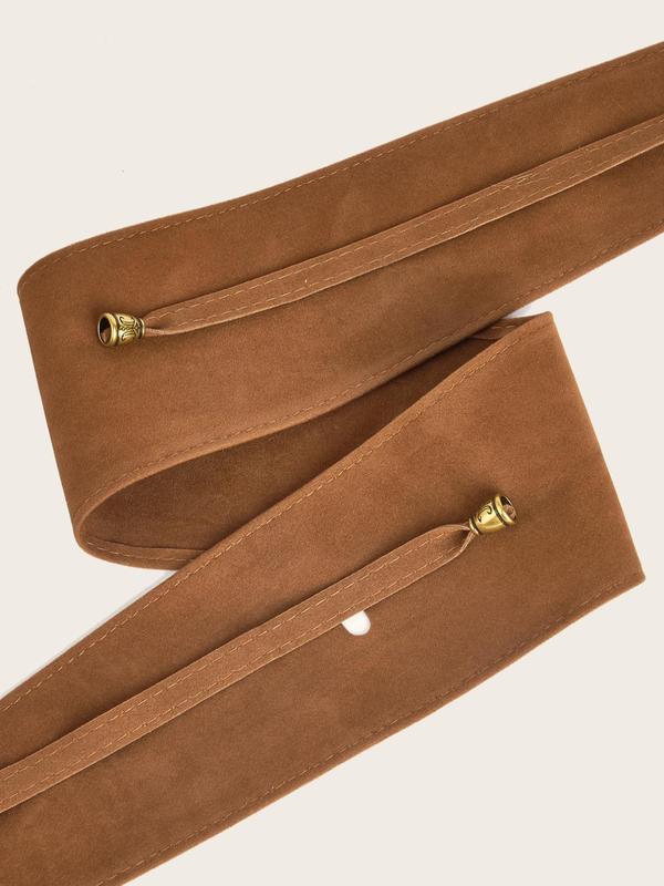 Women's Minimalist Elegant Bow Decor Wide Belt, Exquisite Trendy Waist Belt, Fashionable Clothes Accessories for Daily & Party Decoration 4