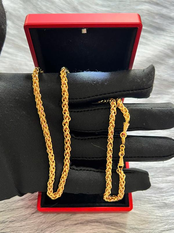 D06 Dây chuyền chữ cong nam nữ cao cấp - Trang Sức Kim Vân