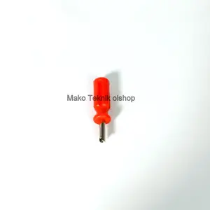 Kunci/Obeng Pembuka Pentil Motor/Mobil/truk Pendek Merah [Pc]