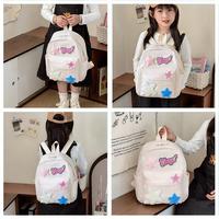 Gambar [MUM'S CHOICE] Tas Sekolah Anak-anak Tas Sekolah Bintang Ransel Kartun Ransel Wanita Tas Ransel kuliah Multifungsi Tas ala Korea Cute Kids Backpack - white dari Mum & Baby BEST Kab. Tangerang 4 Tokopedia
