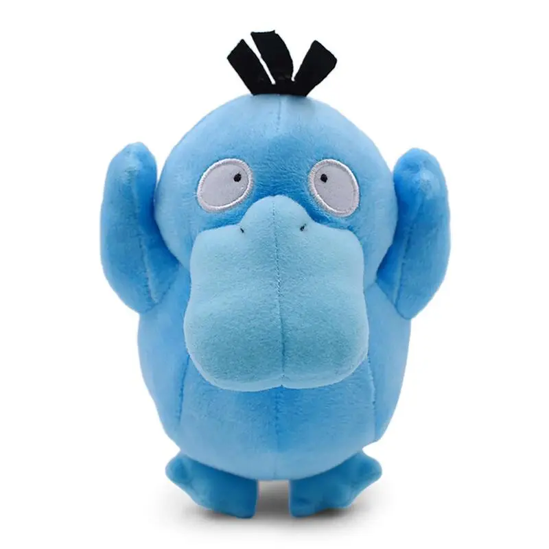 18cm  NEW Shiny Psyduck Anime Plush Toys Blue Peluches Soft Stuffed Cartoon Doll Decoration Kids Gifts plush