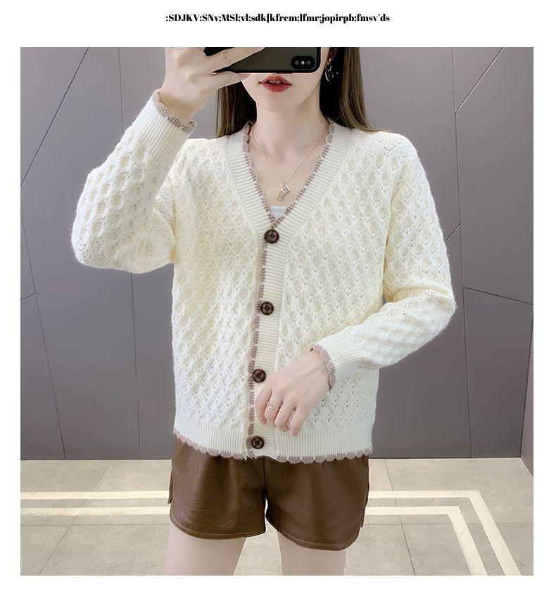 Product Introduction of Áo Cardigan Dệt Kim, Phong Cách Hương Thơm Nhỏ, Dành Cho Nữ, Thích Hợp Cho Mùa Xuân Và Mùa Thu, Mỏng Và Dễ Phối Đồ, Áo Khoác Len Sành Điệu, Hàng Mới Về, Phong Cách Hàn Quốc, Dáng Rộng Vừa Vặn, 2025 4