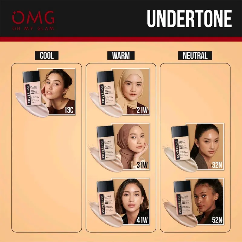 OMG Oh My Glam Coverlast Liquid Foundation SPF 20 PA++ | Alas Bedak Wajah Wanita 2