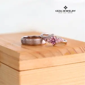 Cincin Nikah Perak 925 Bergaransi dan Free Ukir Nama