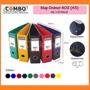 Map Odner Kwitansi / Odner A5 / Ordner 1/2 Folio / Ordner Plastik Pvc / Ordner File Map Kwitansi 402 COMBO