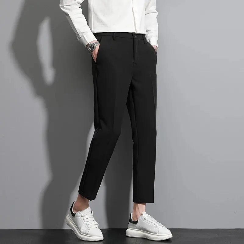 8MoiWear Celana Ankle Pants Cowok Slimfit Elastis Keren Melar 3