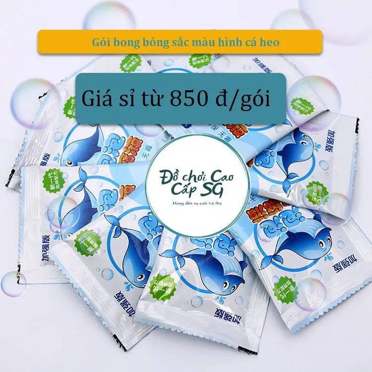 Gói Nước pha Bong Bóng Xà Phòng Hình Cá Heo 10ml