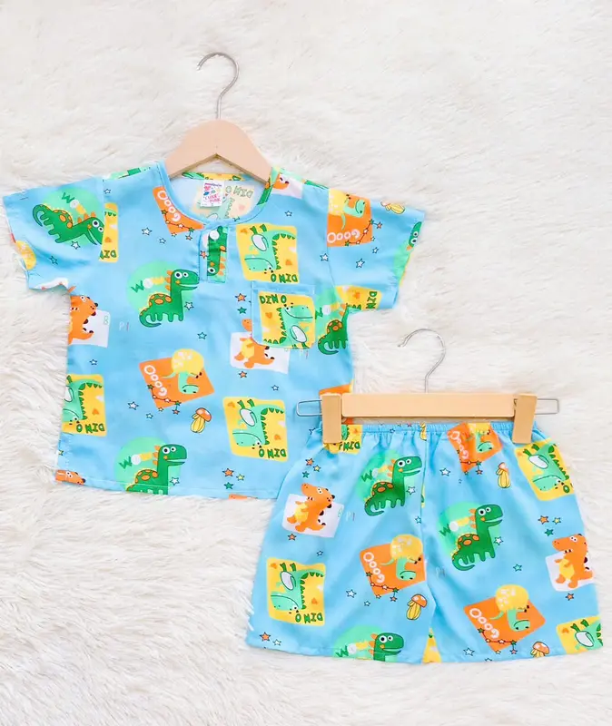 [COMBO 5] Đồ Bộ Tay Ngắn, Quần Ngắn Dành Cho Bé Trai Hoạt Hình (Size 3 - Size 12) Vải Co Giãn, Chất Vải Mịn Đẹp - BT1 5