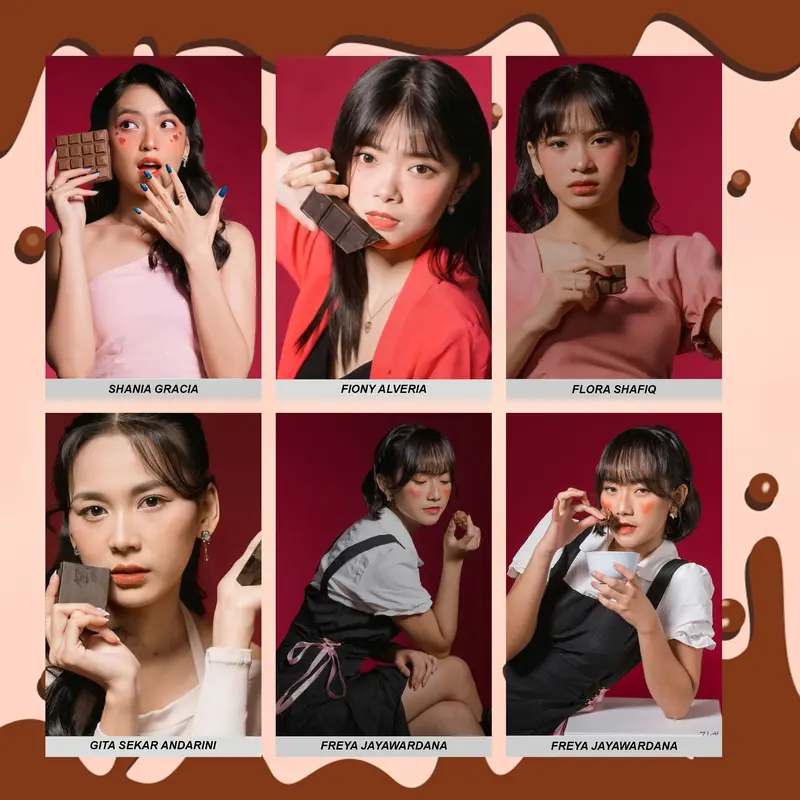 Photocard JKT48 Unofficial / Fanmade Edisi Chocolate Kartu 3