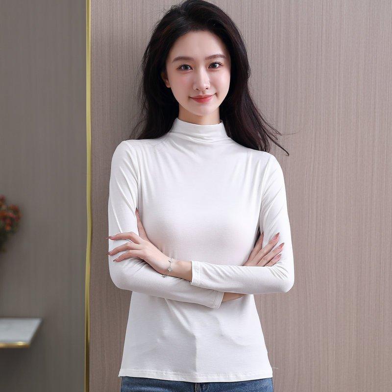Product Introduction of Áo giữ nhiệt Nữ cổ 3 phân , Áo giữ nhiệt nữ dài tay lót nỉ 5