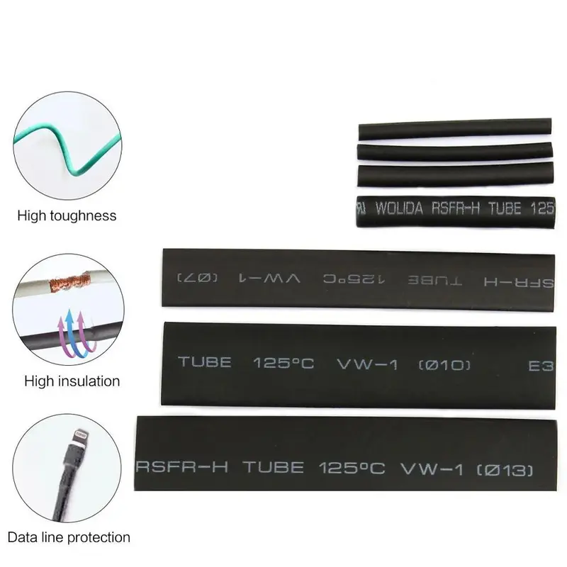 Heat Shrinkable Tube Combo Set, Advanced Heat-shrinkable Tube Assembly, Integrated Pipes & Casings for Home, Electrical Engineering, Maintenance 5