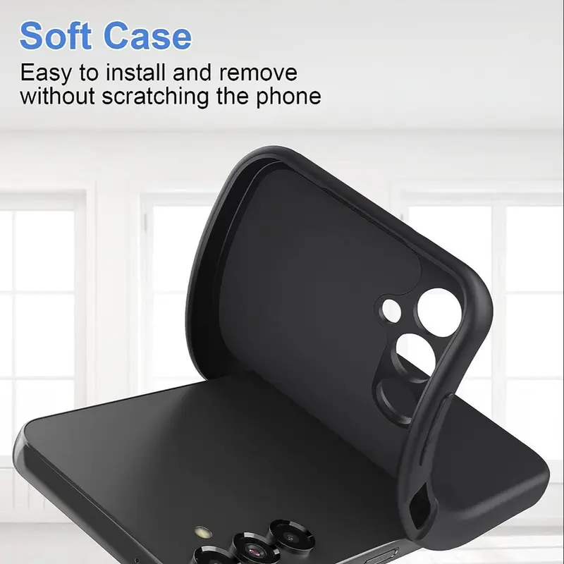 Shockproof Phone Case, 1 Count Full Body Rugged Protection Phone Cover, Durable Phone Protector Compatible with Samsung 3