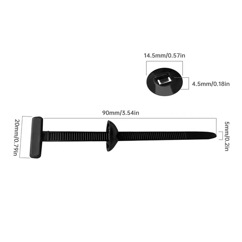 Versatile Nylon Buckle Self-Locking Cable Tie Retainer for Various ...