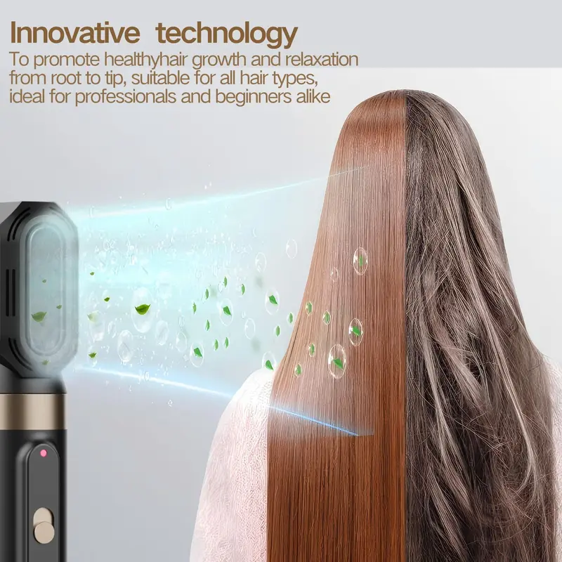 5 in 1 Hair Dryer Brush, Multifunctional Hair Styling Tool, Hair Dryer & Styler, Hair Straightener & Curler, Professional Hair Styling Tool for Women, Black 3