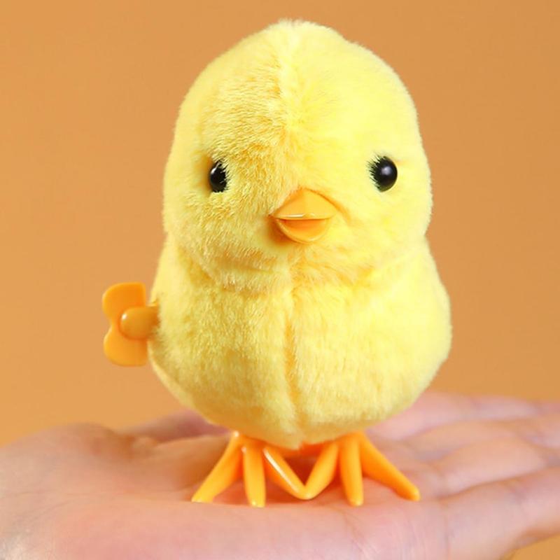 Clockwork Toy Plush Chick Duck Jumping Toy Clockwork Jumping - TikTok ...