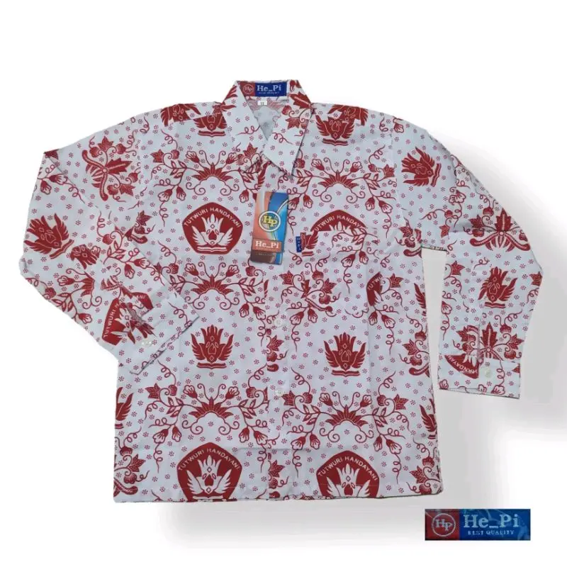 Baju batik SD lengan panjang [HEPI]