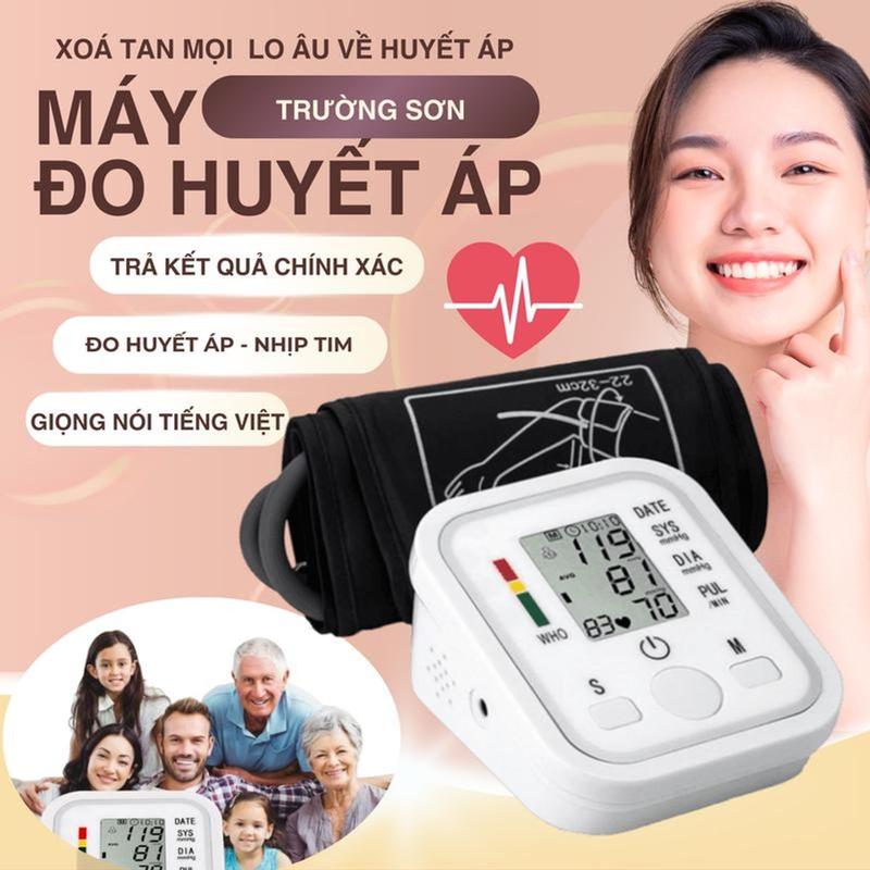 Máy Đo Huyết Áp Nhịp Tim Điện Tử Bắp Tay Tự Động Chuẩn Xác-Máy Đo Huyết Áp Tại Nhà Có Giọng Nói Thông Báo Kết Quả Tiếng Việt-Máy Đo Huyết Áp Bắp Tay Tự Động-Phiên Bản Cao Cấp Tiện Lợi Dễ Sử DỤng