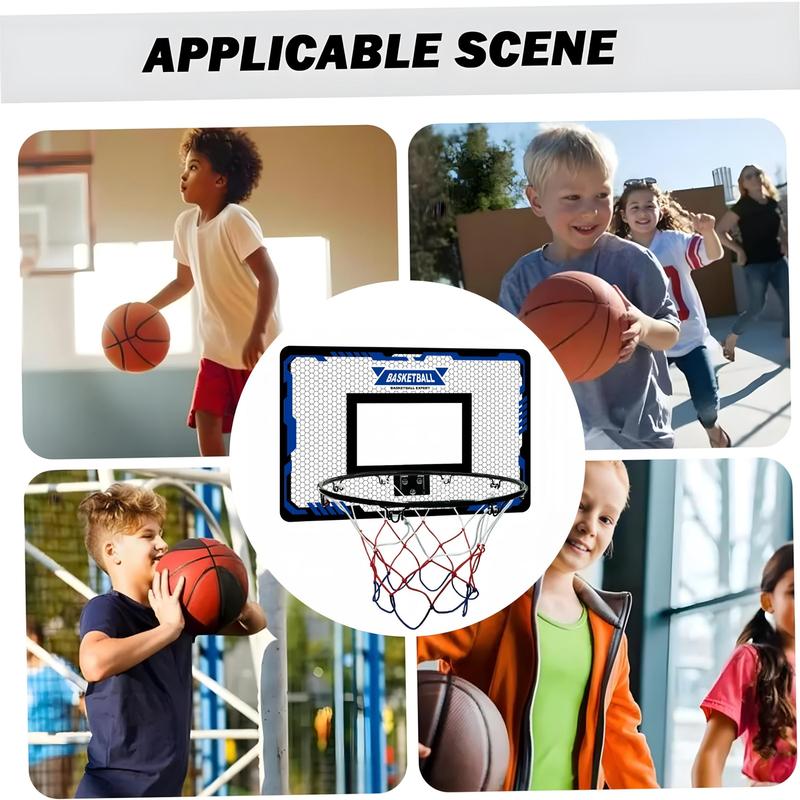 Basketball Backboard, 1 Set Indoor Basketball Hoop with Foldable Flex Rim, Basketball Hoop for Boys Girls Teens, Sports Equipment for Indoor Outdoor Use 5